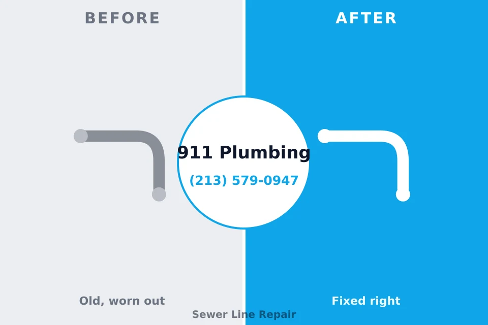 Before and after: plumbing company Windsor, CA